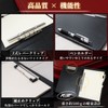 LINOLUNA Binder A4 Bi-Fold Clipboard Clip File PU Leather Pen