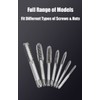 Adjustable T-Handle Ratchet Tap Wrench with 5pcs M3-M8 3-8mm Machine
