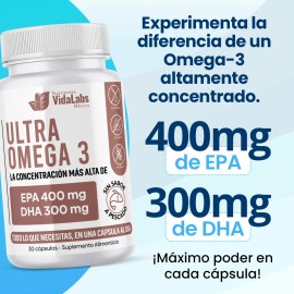 Magnesio Ultra Y Ultra Omega 3 Nutrientes Vidalabs Mexico