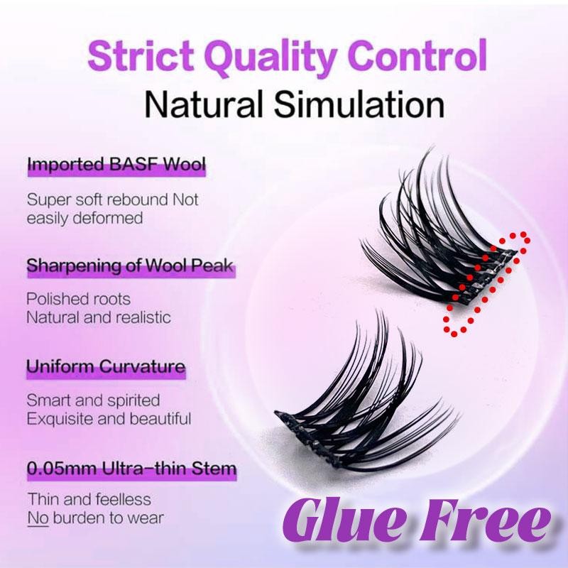 110Pcs C Curl Natural Looking Self Adhesive False Lash Clusters