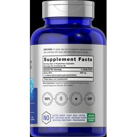 Horbäach Alpha GPC 600mg | 120 Capsules | Vegetarian, Non-GMO & Gluten Free | by Horbaach