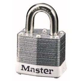 Master Lock 3WHT No. 3 Safety Lockout Padlock, Steel Body, White Bumper