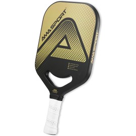 AMA Sport Fusion Carbon Pickleball Paddle - 20mm Thick Core for Ultimate Spin and Control - Textured Surface - Widebody Design for Power and Precision