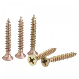 uxcell M4 x 30mm Wood Screws Phillips Flat Head Carbon Steel Color Zinc Plated Self Tapping Screws 100pcs