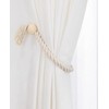 2 Pack Magnetic Tassels Curtain Tiebacks,Decorative Rope Holdbacks for Curtains