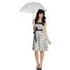 Rubie's Women's 50s Rock 'n Roll Costume White / Black