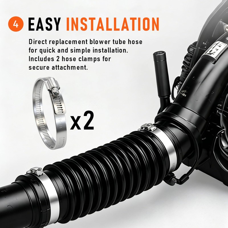 E164000080 Flexible Blower Tube Hose Replacement for Echo PB-580 PB-580T