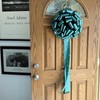 Large Hunter Green Car Bow, 16" Wide - Front Door
