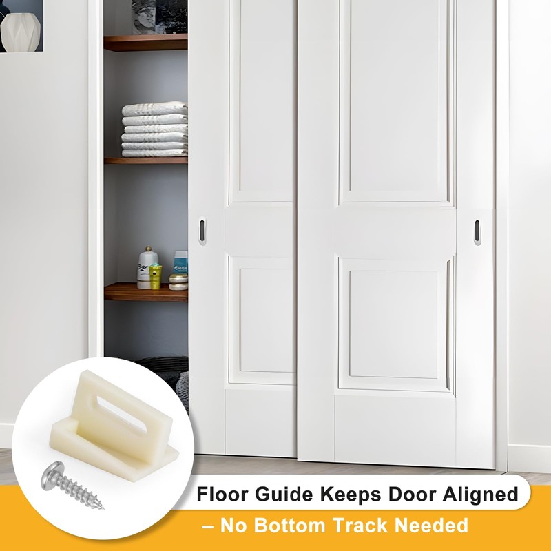 10 Pack Pocket Door Guide Bottom,Sliding Door Guide, 1.125 Inch,Jamb