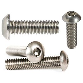 M6 (6mm x 20mm) Button Head Screws Allen Socket Bolts A2 Stainless Steel Screws (Pack of 20)