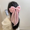 3Pcs Silky Satin Hair Bows Clips for Women Hair Bow