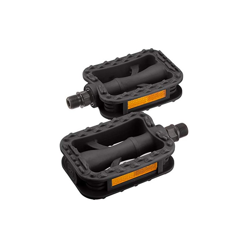 Bridgestone Bicycle Pedal with Resin Reflector Black VP-308.A P4376 F460169BLC