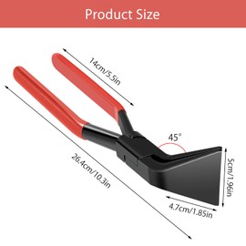APOMOONS 45° Folding Pliers, Jaw Width 60 mm Folding Pliers, Folding Pliers, Sheet Metal Bending Pliers, Plumber Tool, Roofing Tool, Folding Pliers Set, Sheet Metal Pliers, Folding Pliers