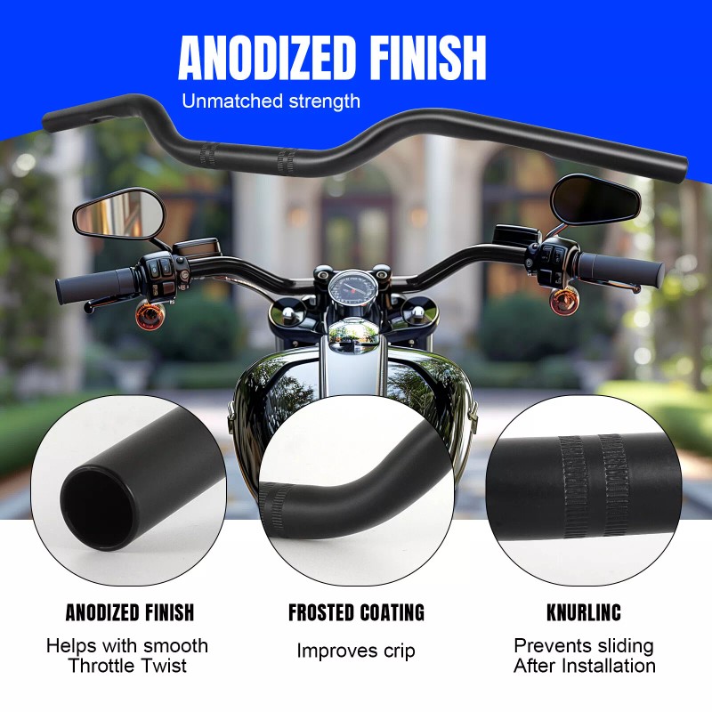 KEEPDSGN 7/8" 22mm Drag Handlebar Tracker Rise Matte For Yamaha