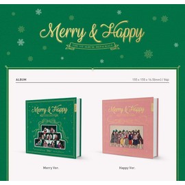 JYP Ent Twice - Merry & Happy [ Merry ver. ] Album+Extra Photocards Set