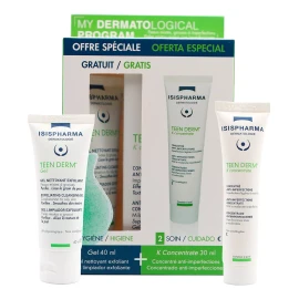 Isispharma Teen Derm K Concentrado 30ml Y Teen Derm Gel 40ml Gratis