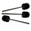 LUOEM 3pcs Toilet Brush Plastic Toilet Brushes with Stainless Steel