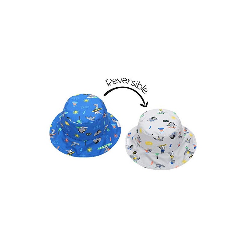 FlapJackKids - Kids Patterned Sun Hat - Dino - Medium