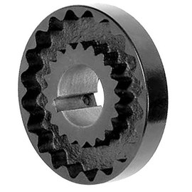 Lovejoy 36062 Size 5J S-Flex Coupling Flange, Cast Iron, Inch, 1" Bore, 3.25" OD, 1.06" Hub Length, 240 in-lbs Nominal Torque, 0.25" x 0.125" Keyway