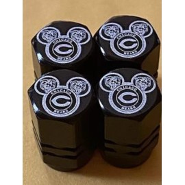 Unbranded  Chicago Bears Tire Valve Stem cap Covers 4 Pc set,   #CB5, FREE ?