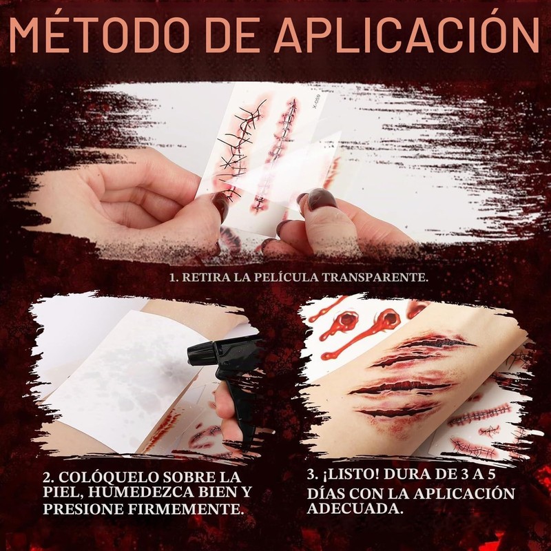Sangre Falsa para Halloween 60 ml + 2 Pegatinas de