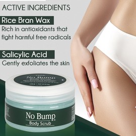 GiGi No Bump Body Scrub for Ingrown Hair & Razor Burns, 6 oz x 2 pack