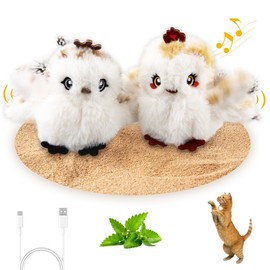 Gigwi Cat Toys Flapping Pickle with Catnip, Moving Activated Cat Kicker and Chew Toy, Automatic Motion Kitten Toys, Flappy Wiggle for Cat Exercise, Interactive Cat Toys with USB Rechargeable