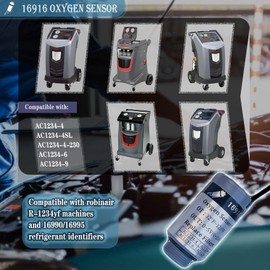 16916 Oxygen Sensor for robinair R-1234yf Machines and 16990/16995 Refrigerant Identifiers,AC1234-4 /AC1234-4SL /AC1234-4-230 /AC1234-6 /AC1234-9