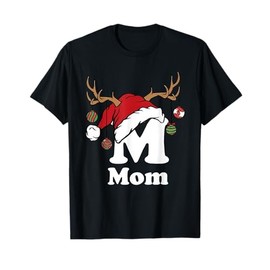 Mom Of Family Christmas 2024 Matching Santa Elf Funny Xmas T-Shirt