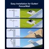 8 Pack Solar Powered Gutter Lights Outdoor Decorative Waterproof 12