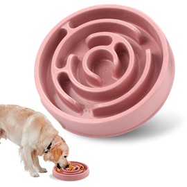 Coolplay Dog Bowl Slow Eating Dog Bowl Slow Eater Dog Bowls Dog Puzzle Rose Red