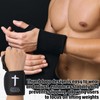 Simgoing Cross Faith 25" Wrist Wraps for Weightlifting, Wrist Straps