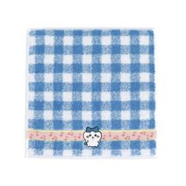 Chiikawa Musical Note Towel Handkerchief, Blue, Pile, Cute, 41-1050070, Approx. 9.8 x 9.8 inches (25 x 25 cm)
