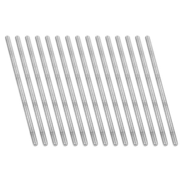 PATIKIL 1/4"-20 UNC 304 Stainless Steel Fully Threaded Rod, 15Pcs