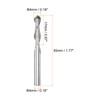 sourcing map 2pcs Ball Nose End Mill 4mm Diameter 17mm