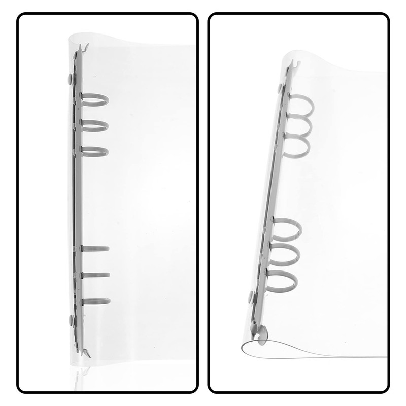 Operitacx Pvc Account Book Binder Ring Protectors 3 Ring Binder