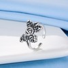 Alcoholics Anonymous Butterfly Adjustable Rings Sterling Silver One day at
