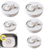 GWAWG Drain Stoppers 5PCS Rubber Plugs Bathtub Plugs Various sizes