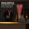 BALDR Projection Alarm Clock, Digital Projector Clock for Bedroom Ceiling,