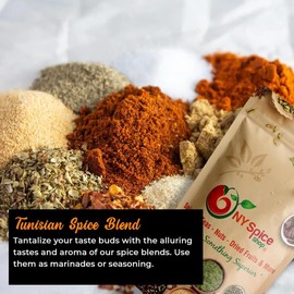 NY SPICE SHOP Tunisian Seasoning Blend – Harissa Seasoning – Mixed Spice Powder – Spicy Seasoning Mix – Herb Spice Flavor – Great For Harissa Paste (8 Ounce)