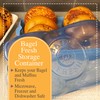 Touch Up Cup Bagel Fresh Holder Container Bread Storage Keeper