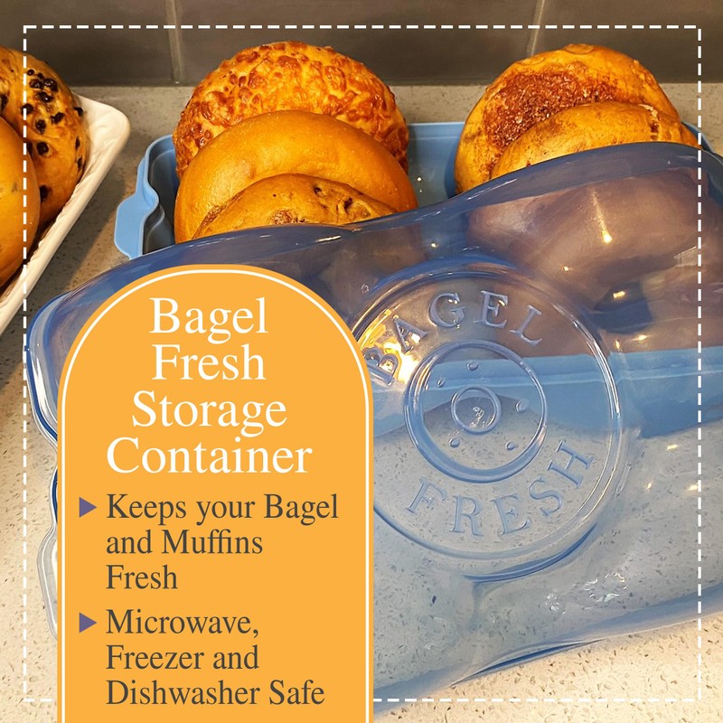 Touch Up Cup Bagel Fresh Holder Container Bread Storage Keeper