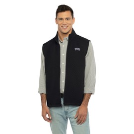 Vantage Apparel Men's Collegiate Full Zip Quilted Vest, Tcu Horned Frogs, X-Large