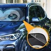 Qilmy Cute Big Eye Penguin Car Windshield Sun Shade Automotive
