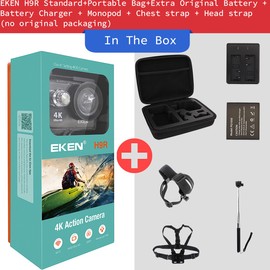 Unbranded Original EKEN H9R Action Camera UHD 4K / 30fps WiFi 2.0" 170D Underwater Waterpr - Package six, USB