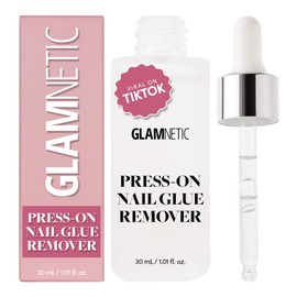 Glamnetic Press On Nail Remover | Odorless, No Acetone, Gentle Press-On Nail Remover Serum for Fake Nails | 30 ml/1.01 fl. oz.