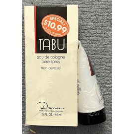 Dana Tabu by Dana 1.5 oz EDT Pure Spray + Silkening Body Lotion 2.25 Oz  Vintage 90s