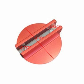 iFJF Car Universal Floor Jack Disk Pad Slotted Magnetic Side Adapter Pinch for All Model Cars Orange 4 Packs