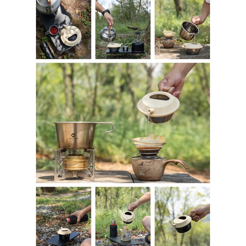 Camping Moon (キャンピングムーン) Sierra Lid Kettle-less Silicone Lid Sierra Cup