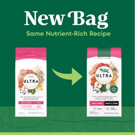 Nutro Ultra Adult Small Breed Dry Dog Food, Chicken, Lamb and Salmon Protein Trio, 3.5 lb. Bag